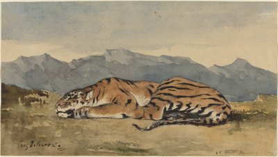 Tiger, c. 1830 by Eugène Delacroix
