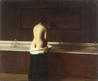 Young Woman at Her Toilet, 1898 by Eugène Lomont