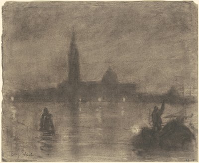 Evening, San Giorgio Maggiore, Venice by Eugène Vail
