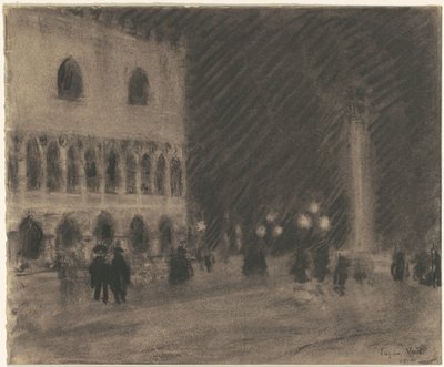 The Piazzetta, Venice by Eugène Vail