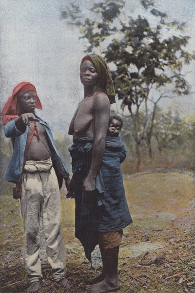 Woman Carrying Her Child by European Photographer