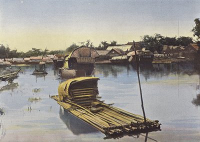 Port of Vinh, Bamboo Raft by European Photographer