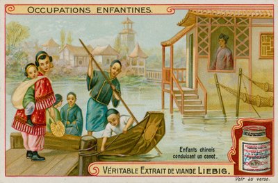 Chinese Children Working as Ferrymen by European School