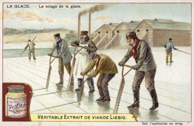 Cutting Ice with Saws by European School