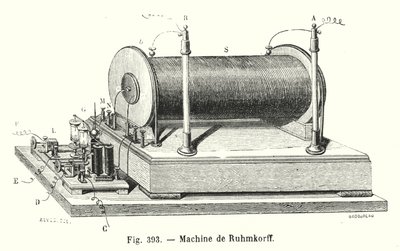 Ruhmkorff Machine (engraving) by European School