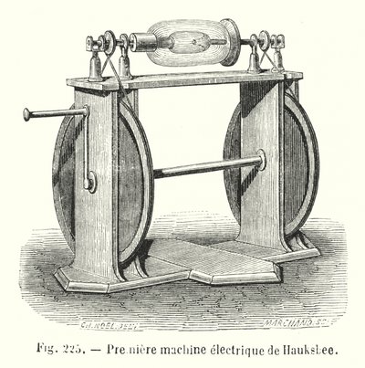 First Electric Machine by Hauksbee by European School