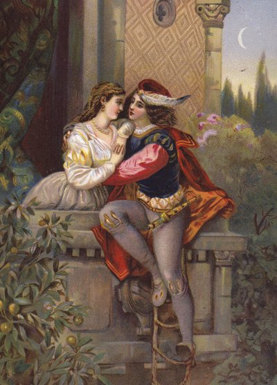 Romeo and Juliet, The Balcony Scene by European School