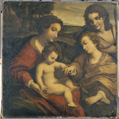The Mystic Marriage of St. Catherine by European School