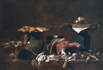 Kitchen Still Life by Evaristo Baschenis