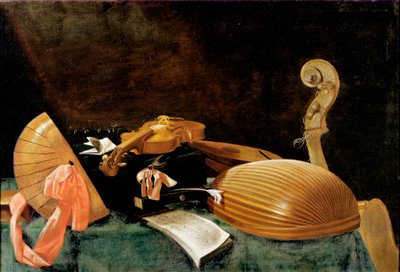 Still Life with Musical Instruments by Evaristo Baschenis