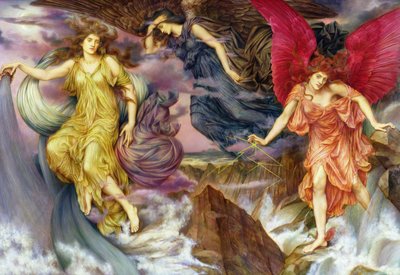 The Storm Spirits, 1900 by Evelyn De Morgan