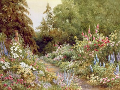 Herbaceous Border by Evelyn L. Engleheart