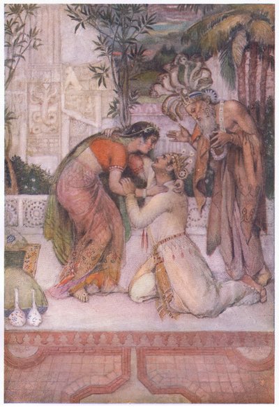The meeting of Kuvalayaswa and Madalasa by Evelyn Paul