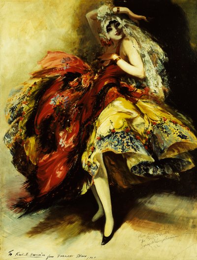 The Bright Shawl by Everett Shinn