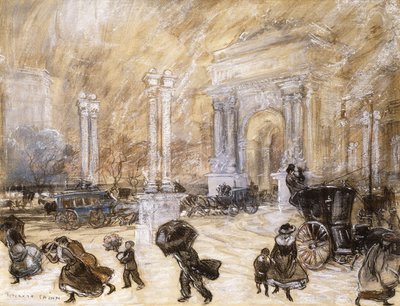 The Dewey Arch, Madison Square by Everett Shinn
