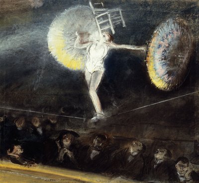 The Tightrope Walker by Everett Shinn