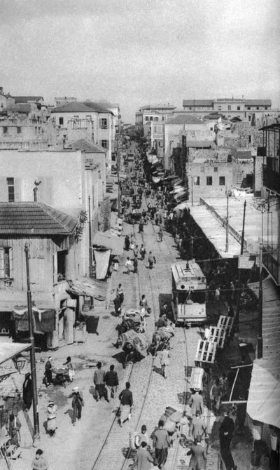 Street scene, Beirut, Lebanon, c1924 by Ewing Galloway