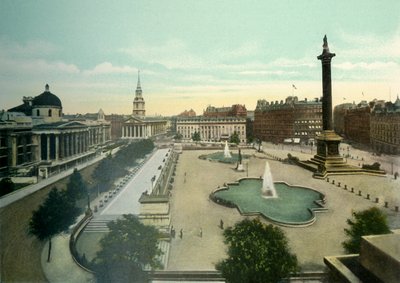 Trafalgar Square, c1900s by Eyre and Spottiswoode