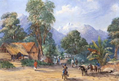 Village in the Himalayas by F.G. Coleridge