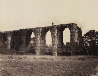 Roman Aqueduct, Beaunant, France, c. 1857 by F. Chabrol