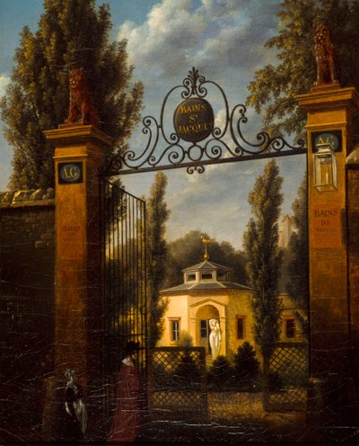 The Bains St. Jacques, Rue des Feuillantines by F. Lettie