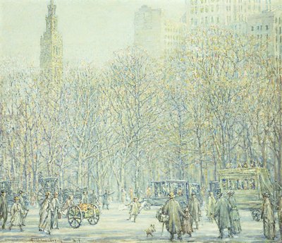 Winter in New York by F. Usher de Voll