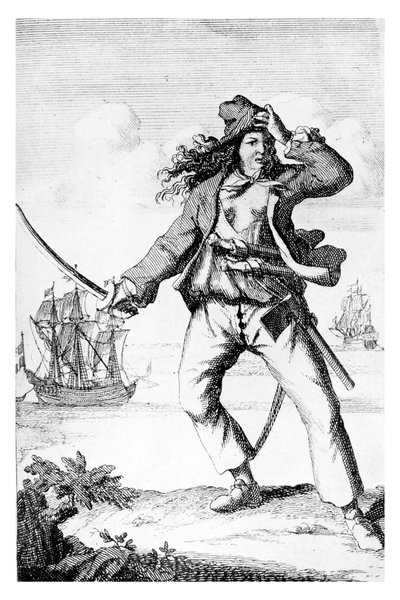 Mary Read - English female pirate by F. Wentworth