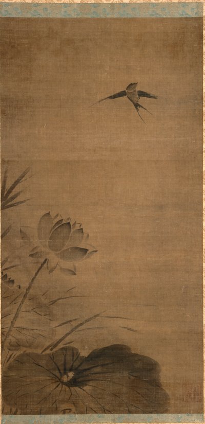 Swallow and Lotus by Fachang Muqi