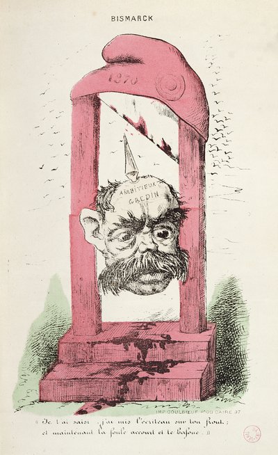 Caricature of Otto von Bismarck, 1870 by Faustin