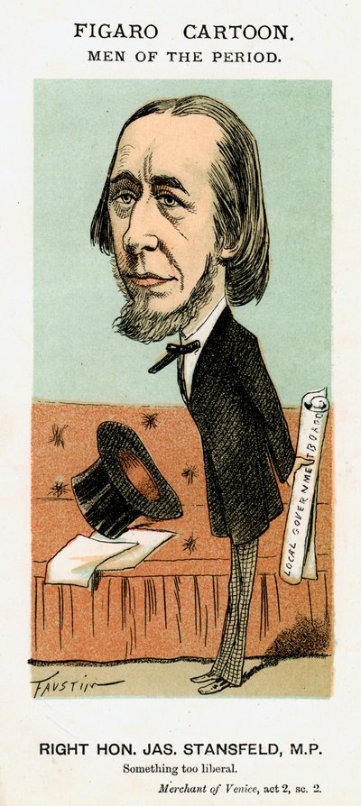 James Stansfeld, British politician, c1871-1874 by Faustin