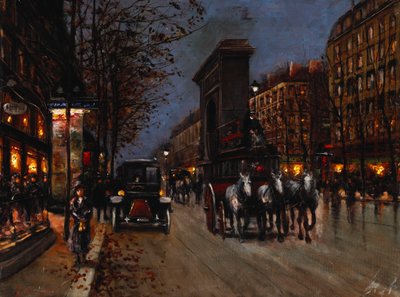 Le Boulevard St. Denis, Paris by Fausto Giusto