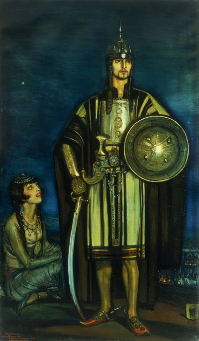 Rudolph Valentino in the Black Falcon by Federico Armando Beltran Masses