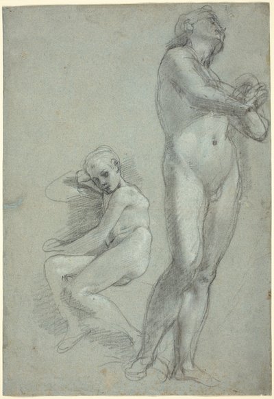 Two Nude Youths by Federico Barocci