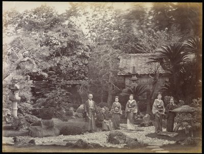 A Japanese Garden at Harra by Felice Beato