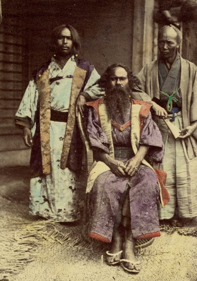 Ainu Chiefs by Felice Beato