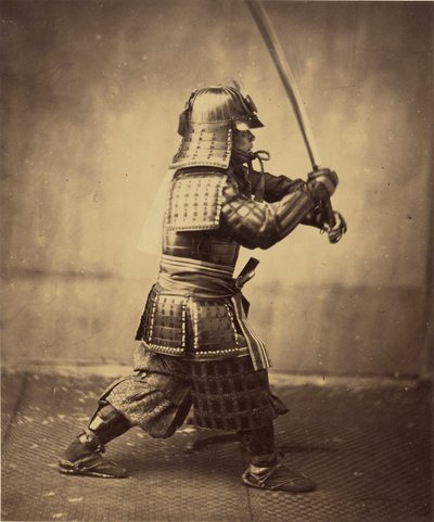 Japanese Warrior in Armour, 1865-7 by Felice Beato