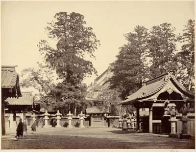 Temple at Shiba by Felice Beato