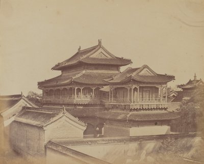 Temple of Confucius, Beijing, October 1860 by Felice Beato