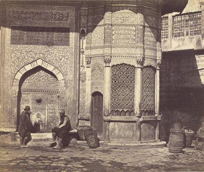 The Ancient Fountain by The Old Bridge by Felice Beato