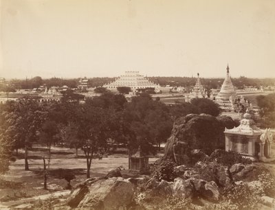 The Incomparable Pagoda from Mandalay Hill by Felice Beato