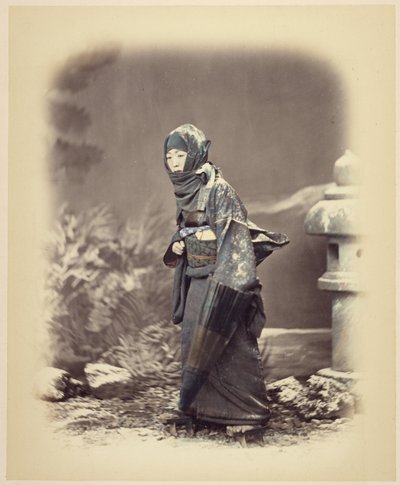 Woman in Winter Dress by Felice Beato
