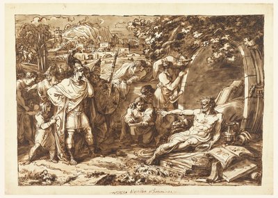 Alexander the Great and Diogenes by Felice Giani