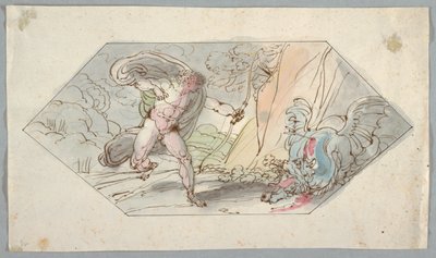 Apollo Kills the Python by Felice Giani