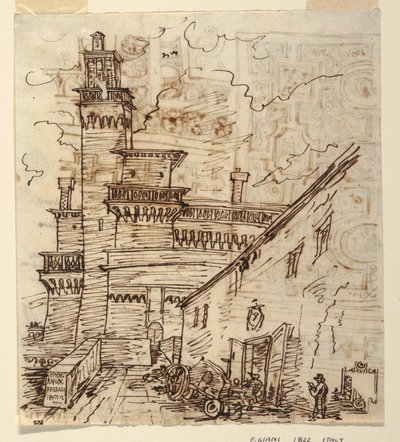 Castello Estense, Ferrara by Felice Giani