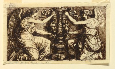 Design for a Symmetrical Frieze by Felice Giani