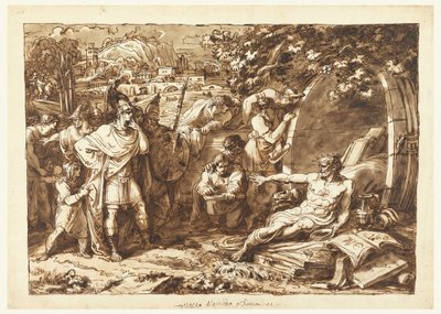 Alexander the Great and Diogenes by Felice Giani