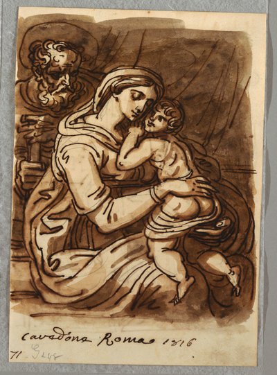 Madonna and Child with St. Joseph by Felice Giani