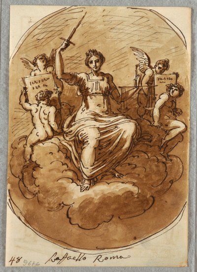 Personification of Justice by Felice Giani
