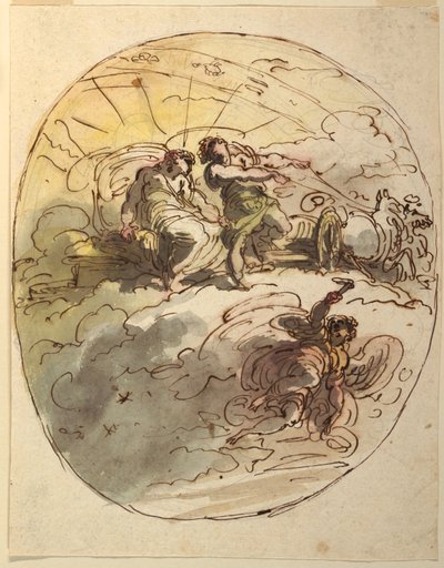 Phaeton Bidding Apollo Farewell by Felice Giani