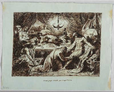 Priam in the Tent of Achilles by Felice Giani